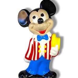 Vintage Walt Disney Productions Ceramic hand painted Mickey Mouse Dapper Dan